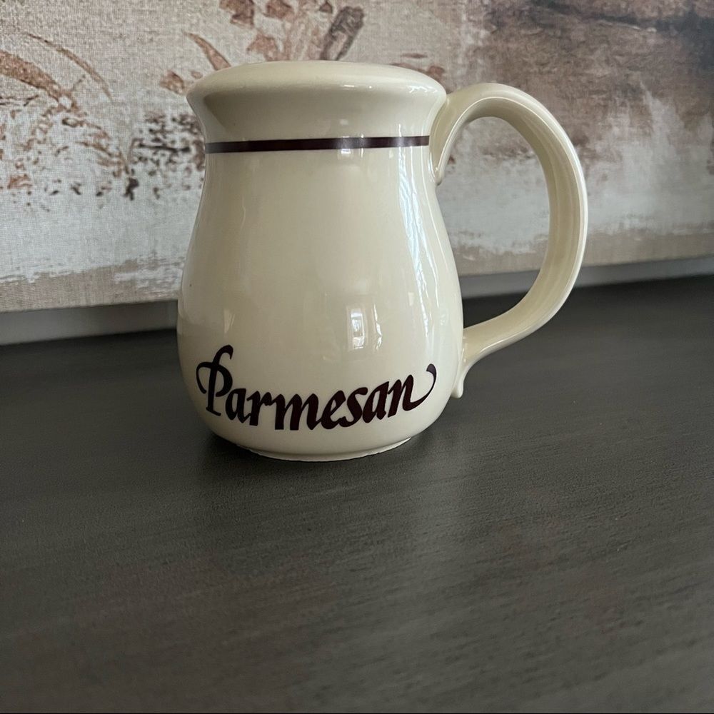 Vintage Pottery Parmesan Cheese Holder